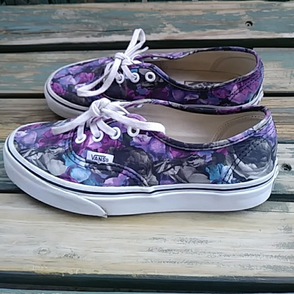 vans with purple flowers